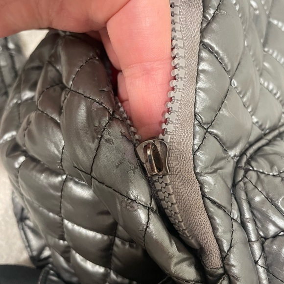 Oliver Thomas 24-7 Tablet Backpack in metallic silver. main image 6